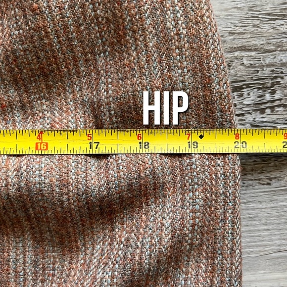 Vintage wool blend tweed career skirt - Picture 10 of 13